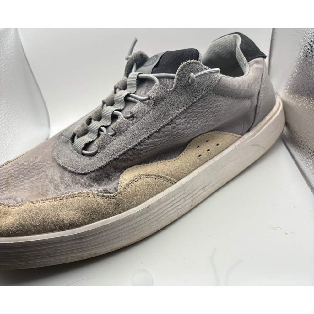 Hey Dude Hudson M Canvas Light Grey Men Sneakers Low Top Slip On Shoes Size 14 - Picture 7 of 10